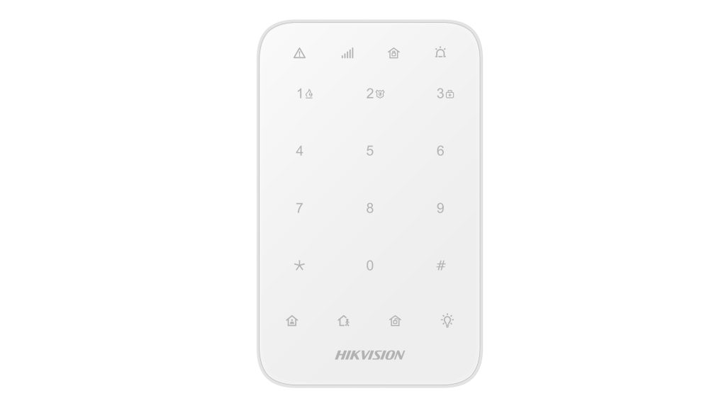 Clavier tactile de sécurité pour activation et désactivation d'alarme.